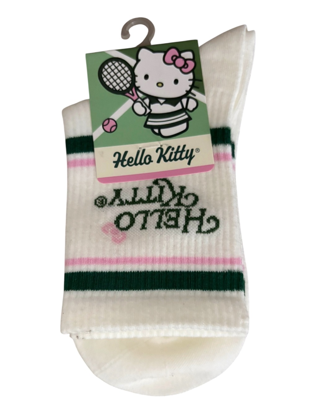Sanrio Hello Kitty Mesh Tote Bag Embroidered Socks NWT - Picture 2 of 4
